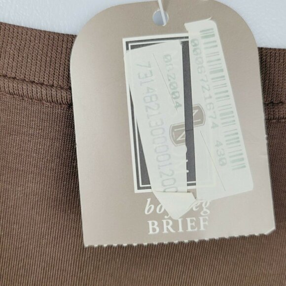 Nordstrom Intimates Boy Leg Brief Shapewear Panty Light Control Med Brown NWT - Picture 6 of 8